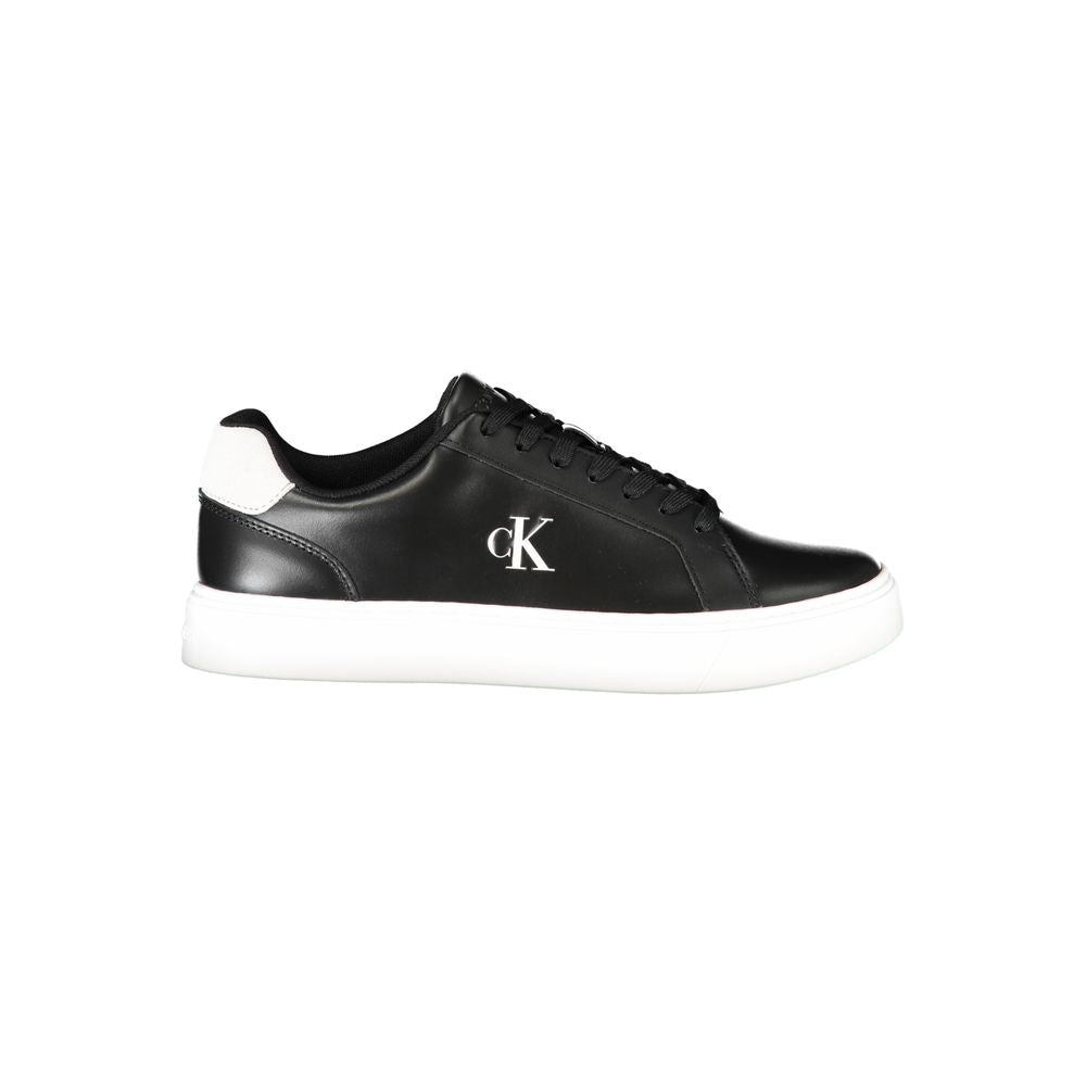 Black Leather Men Sneaker