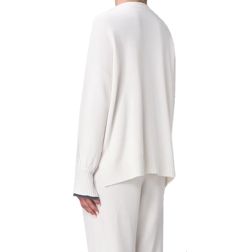 White Cashmere Sweatshirt