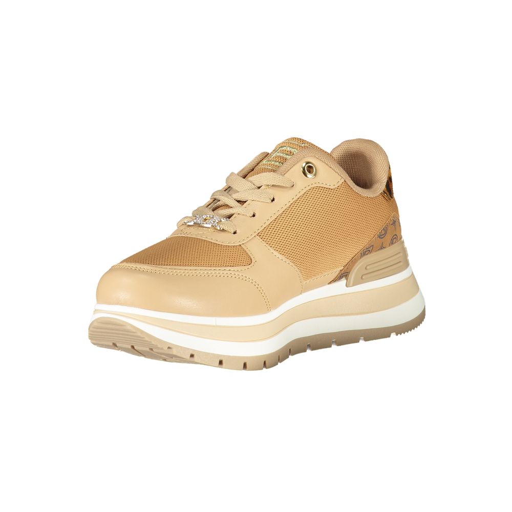 Brown Polyester Women Sneaker