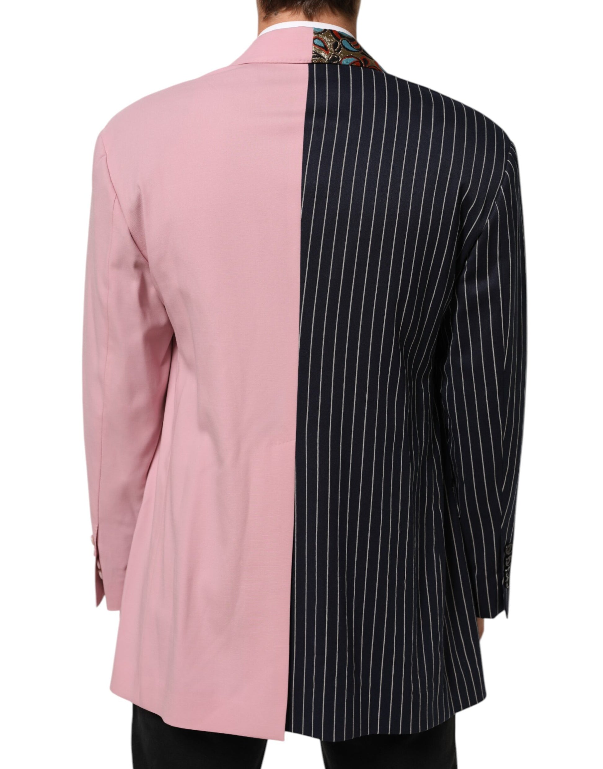 Multicolor Patchwork Single Breasted Jacket Blazer