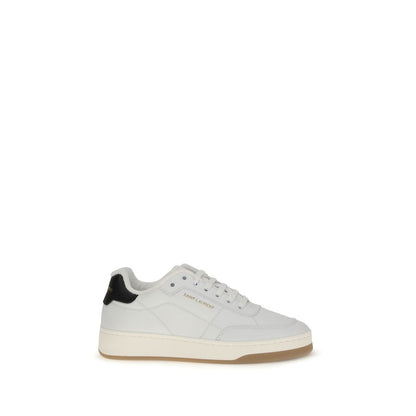 White Calf Leather Bos Taurus Low Top Sneakers