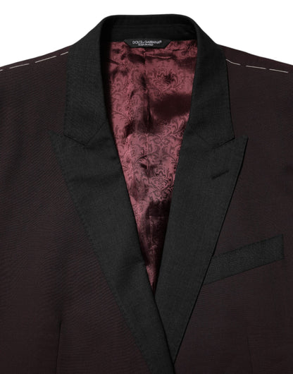 Maroon Wool 2 Buttons Suit Jacket Blazer