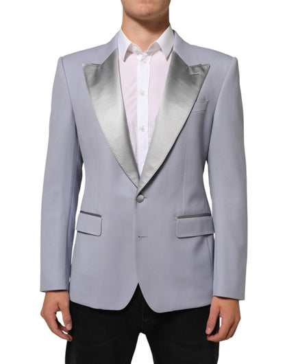 Gray Wool SICILIA 2 Buttons Men Suit Blazer