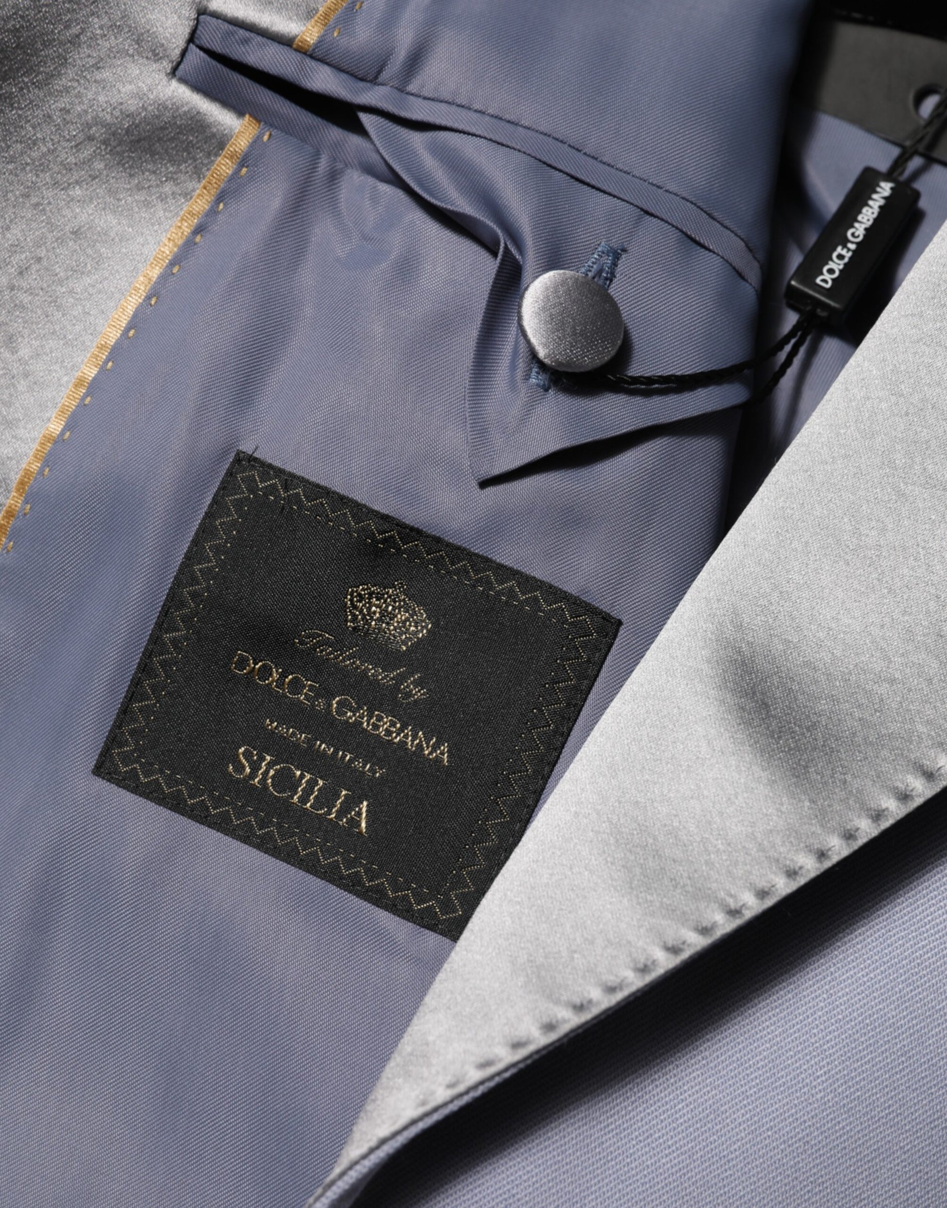 Gray Wool SICILIA 2 Buttons Men Suit Blazer