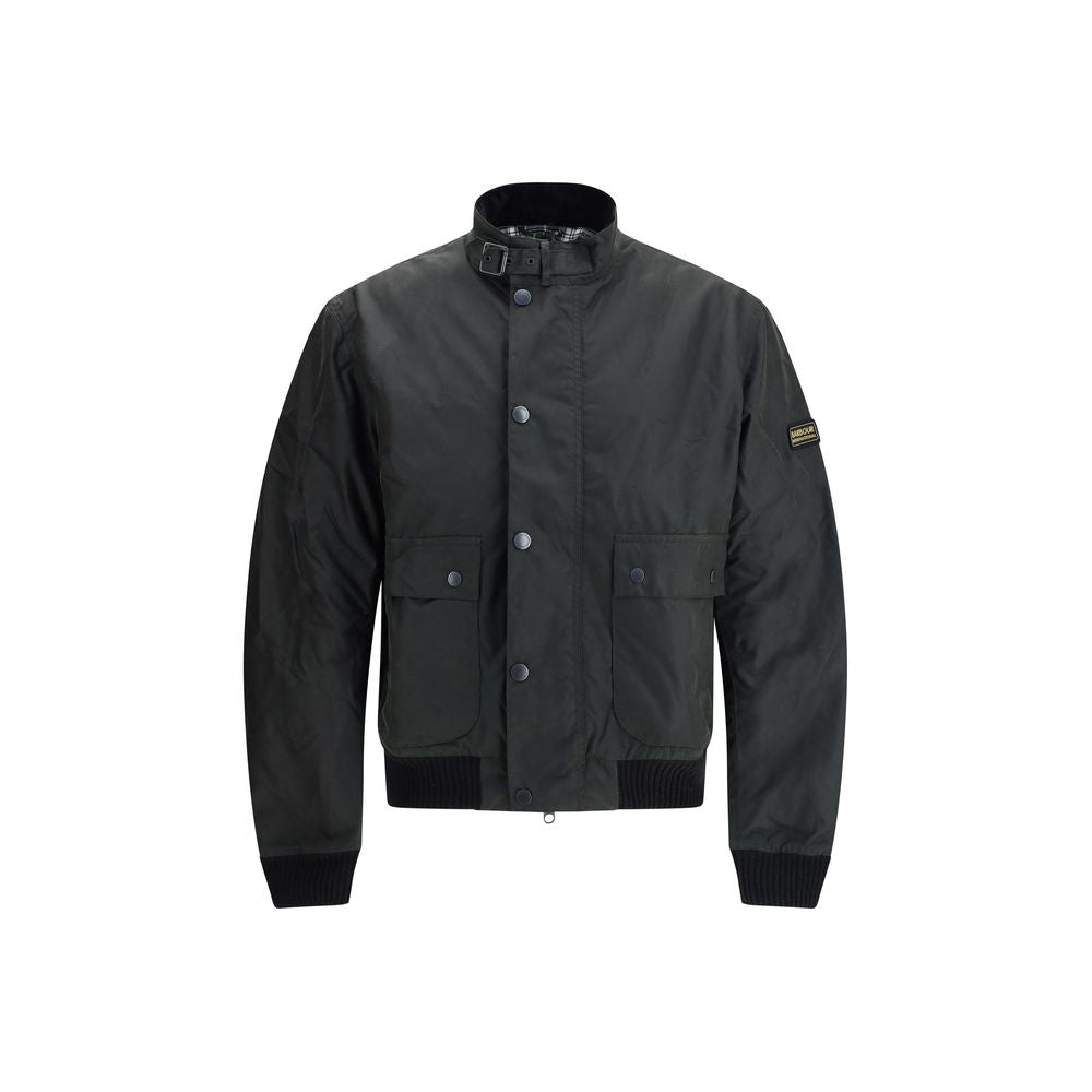 Black Cotton Shell Jacket