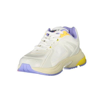 White Polyester Sneaker