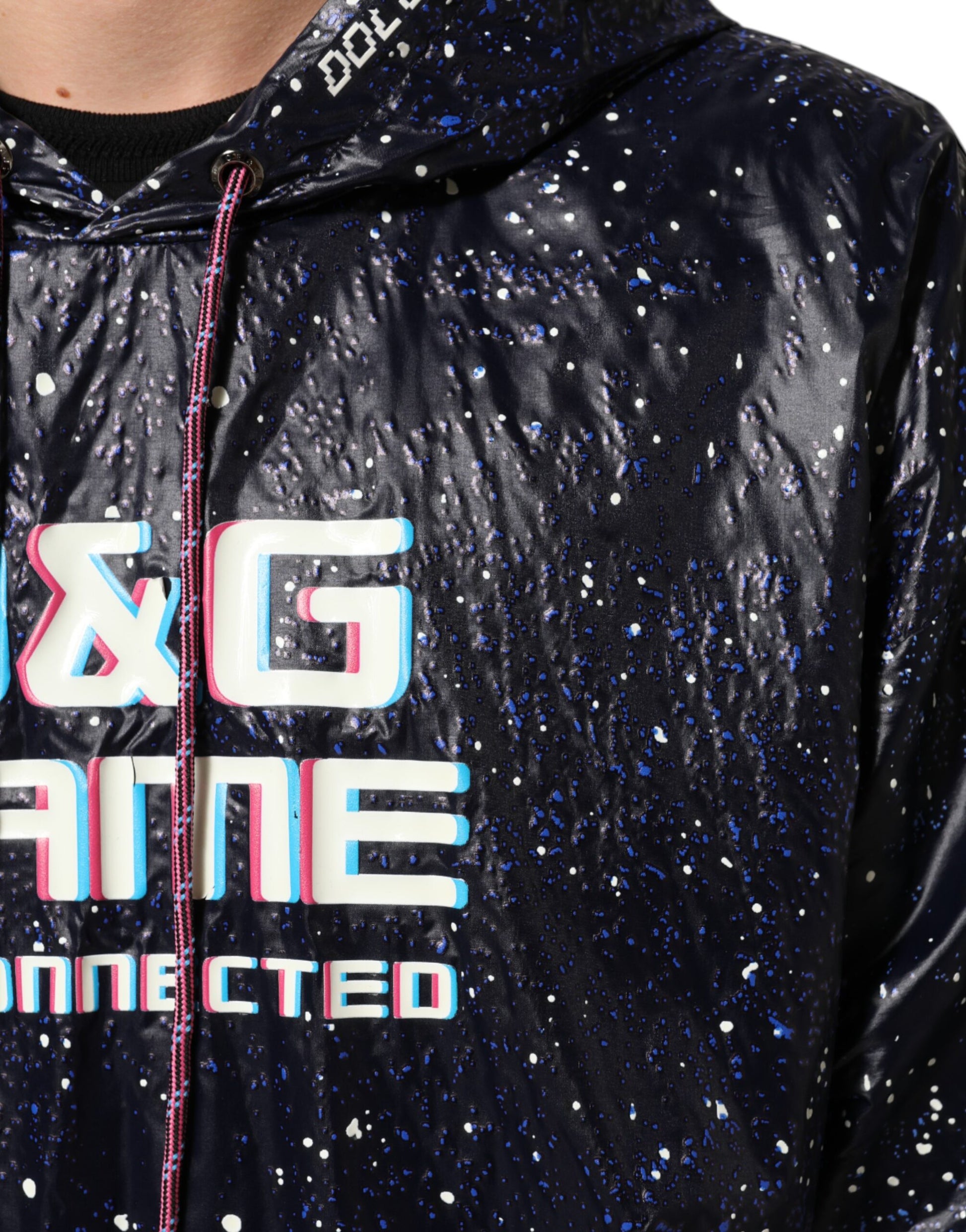 Blue D&G Game Hooded Men Sweatshirt Sweater