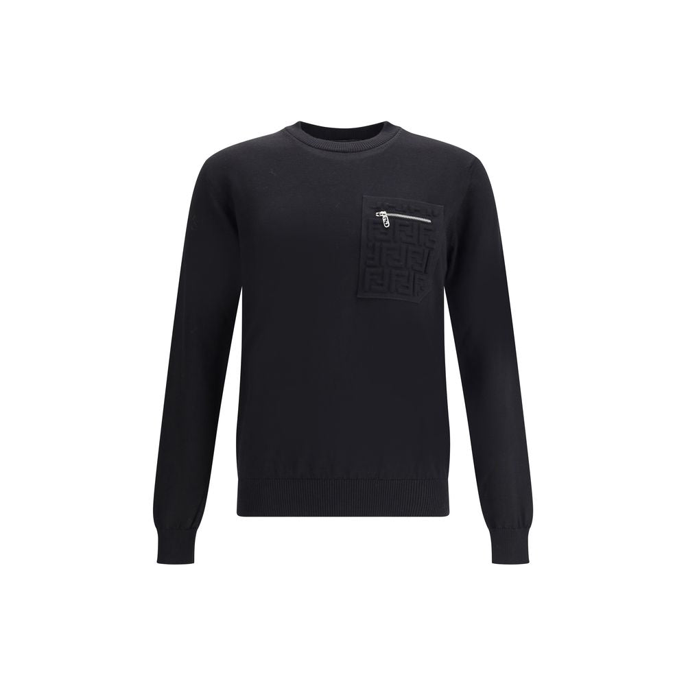 Black Fleece Wool Sweatshirt