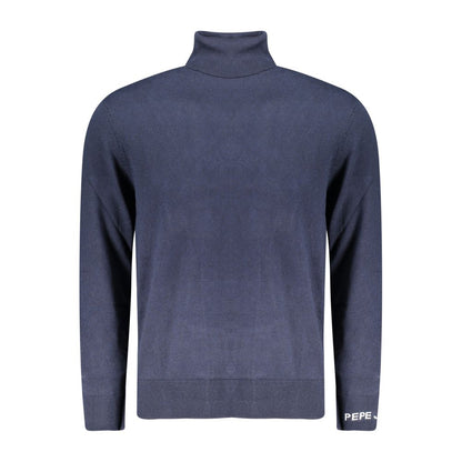Blue Cotton Men Sweater