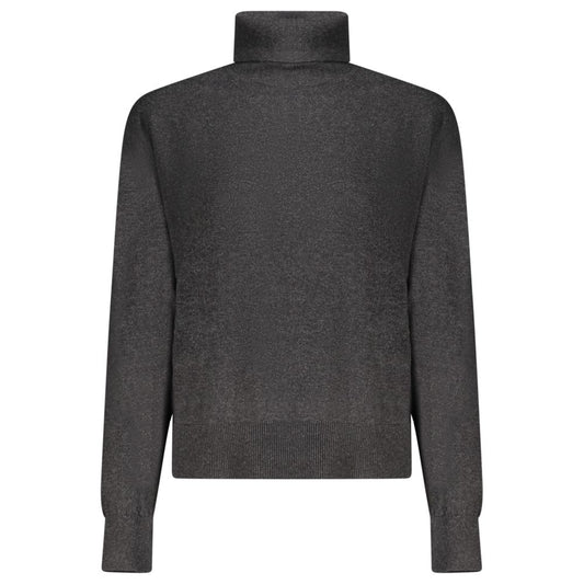 Black Cotton Women Sweater