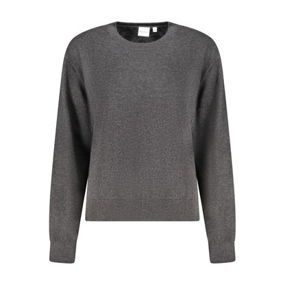 Black Cotton Women Sweater