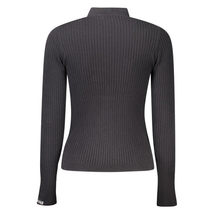 Black Cotton Women Sweater