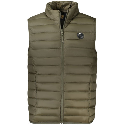 Green Polyester Men Jacket