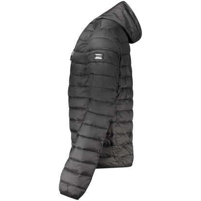 Black Polyester Men's Jacket