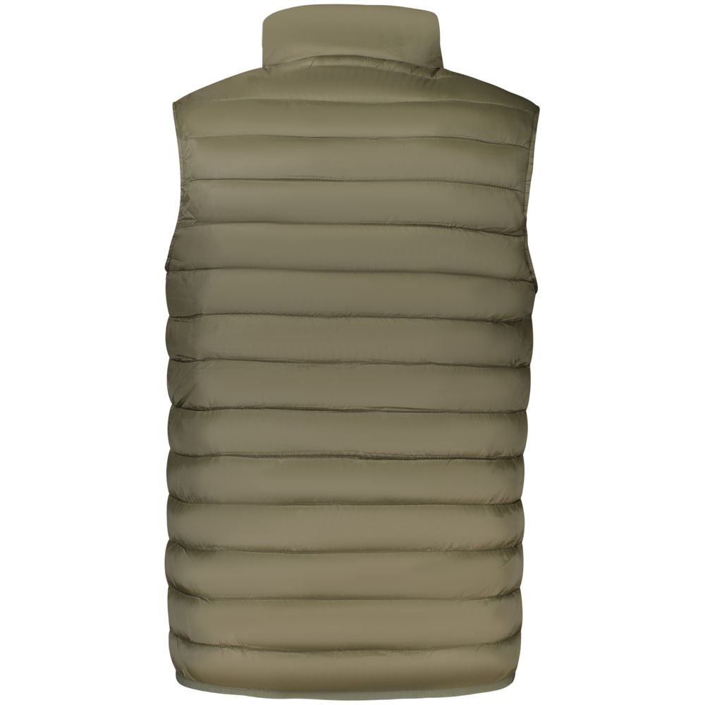 Green Polyester Men Jacket