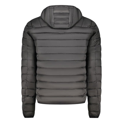 Black Polyester Light Jacket