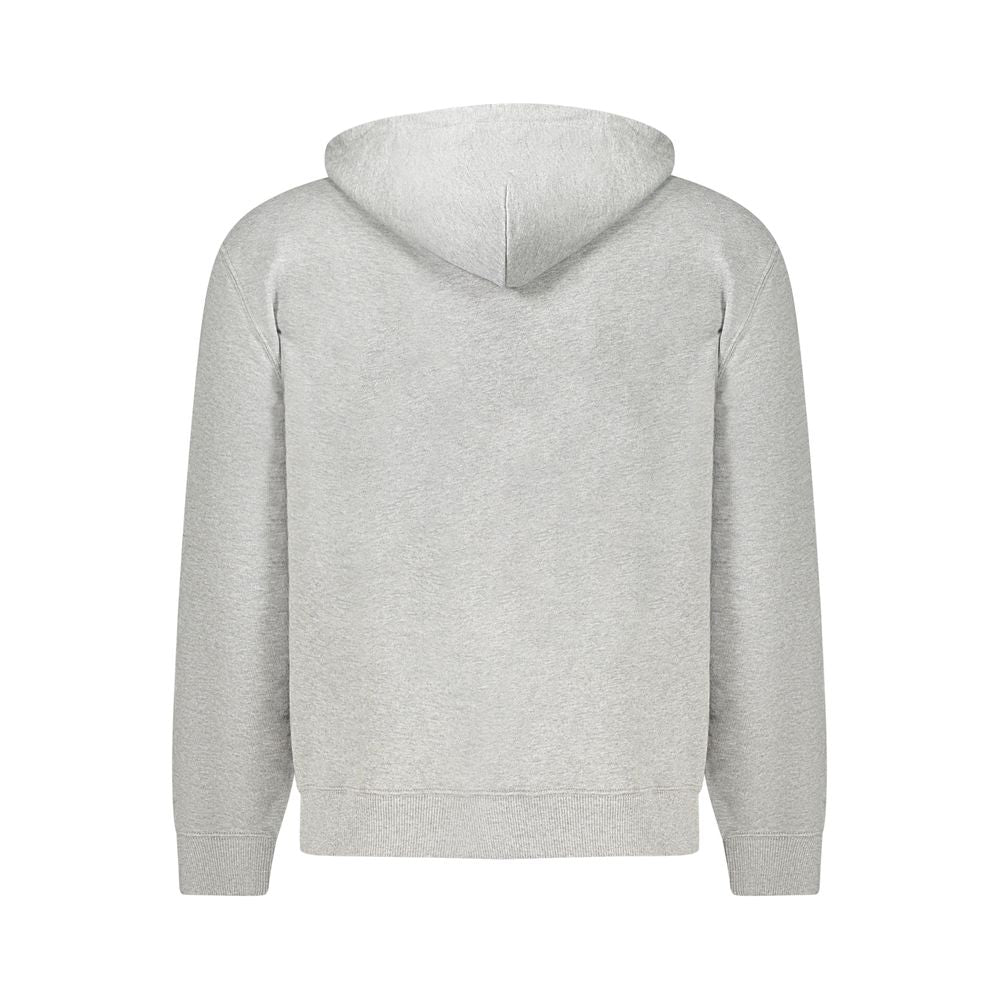 Gray Cotton Mens Hooded Sweater