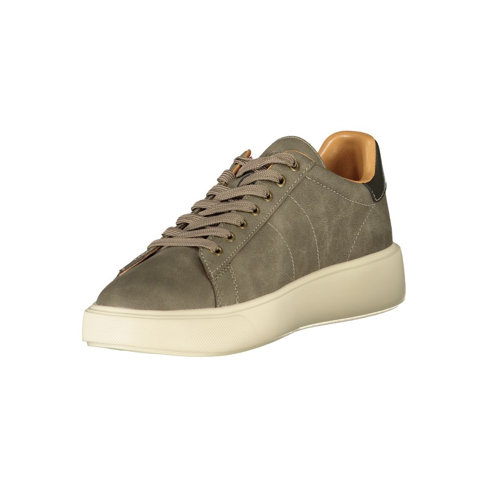 Gray Polyester Men Sneaker