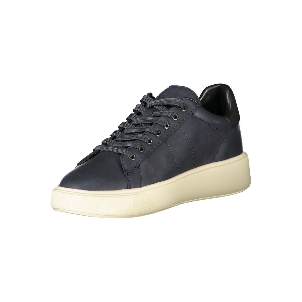 Blue Polyester Men Sneaker