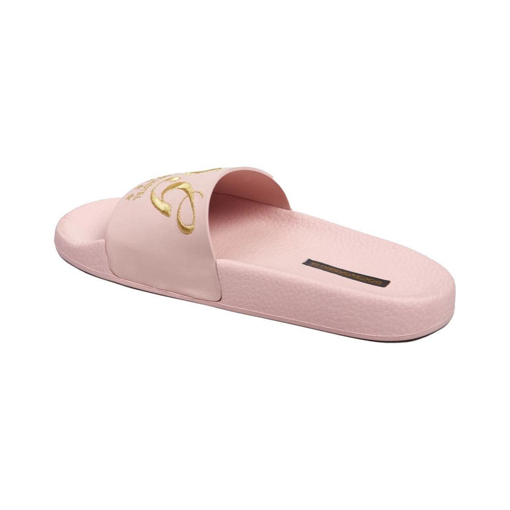 Pink Leather Slide