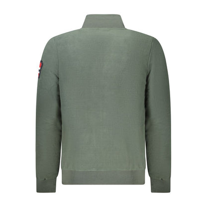 Green Polyester Men Sweater