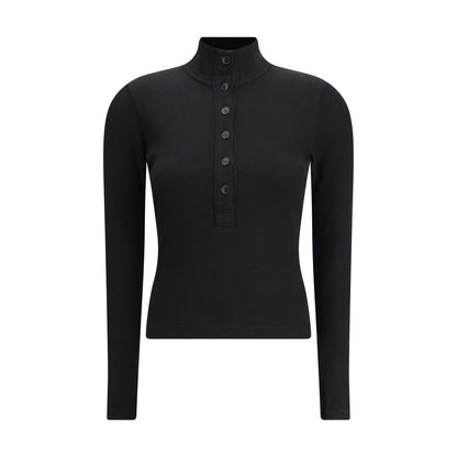 Black Cotton Longsleeve Shirt