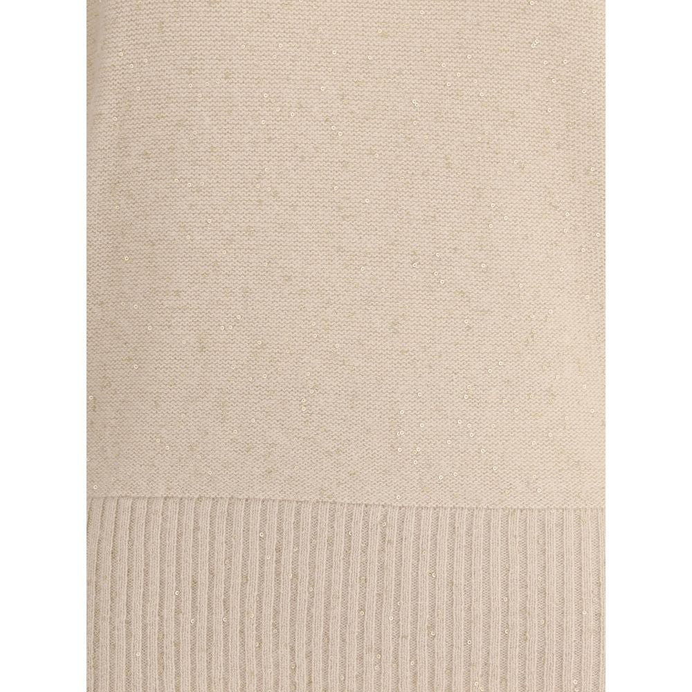 Beige Wool Turtleneck