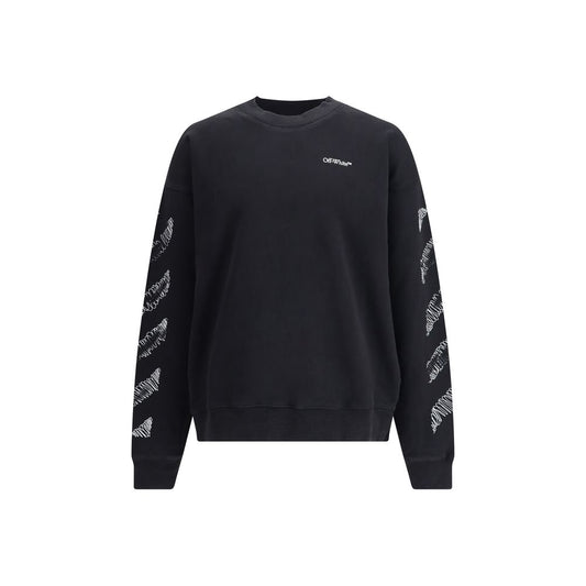 Black Cotton Sweatshirt