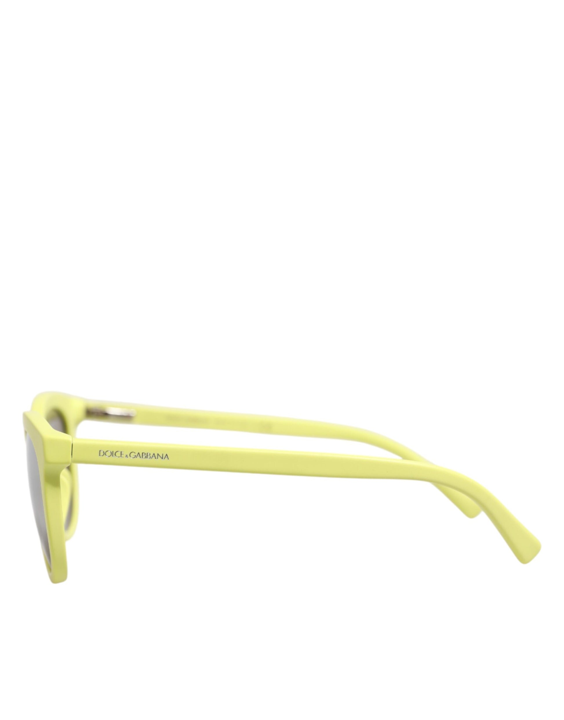 DG4324 Yellow Framed Mirrored Lenses Eyewear Sunglasses