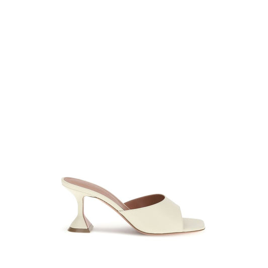 Cream Calf Leather Bos Taurus Flat Sandals