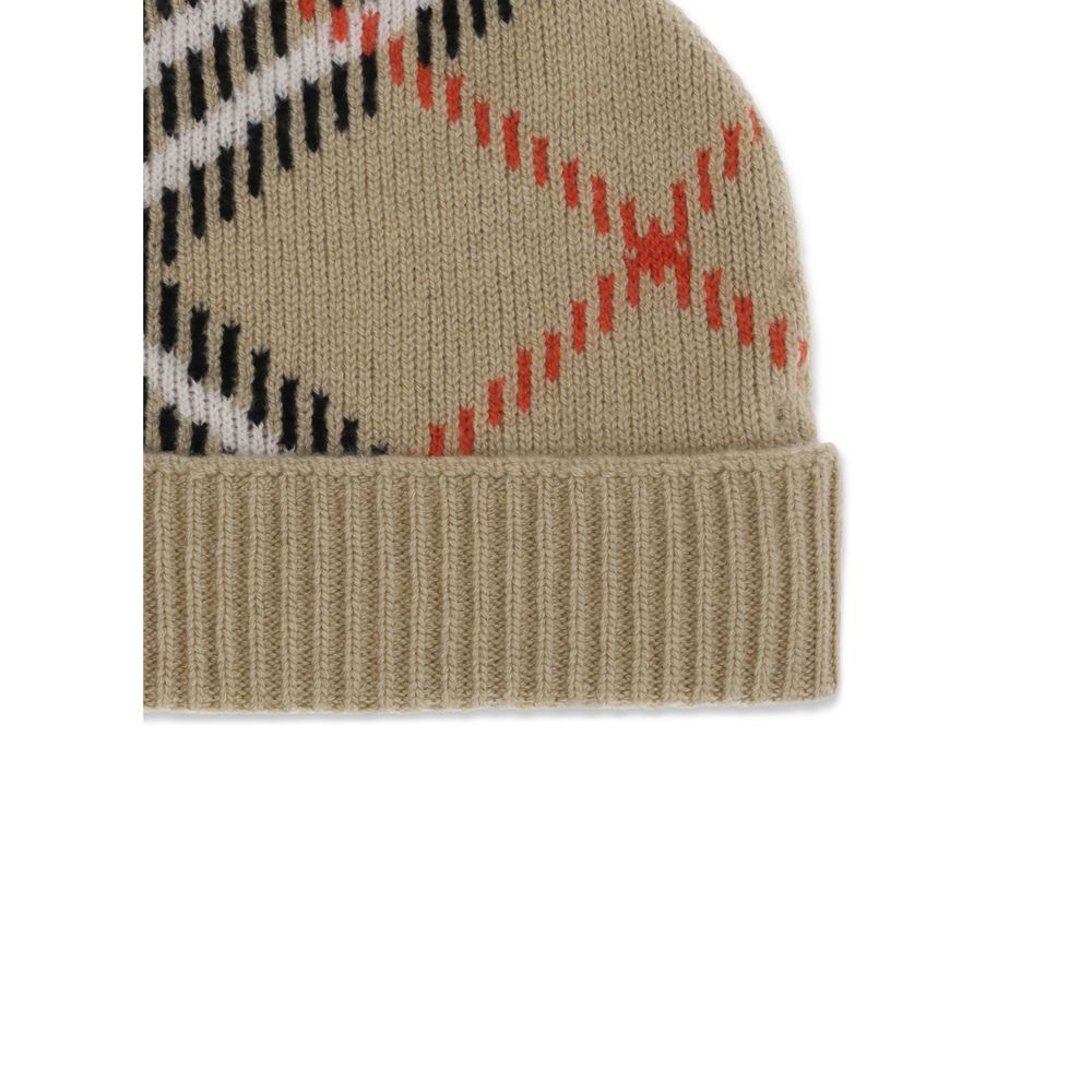 Beige Cashmere Beanie