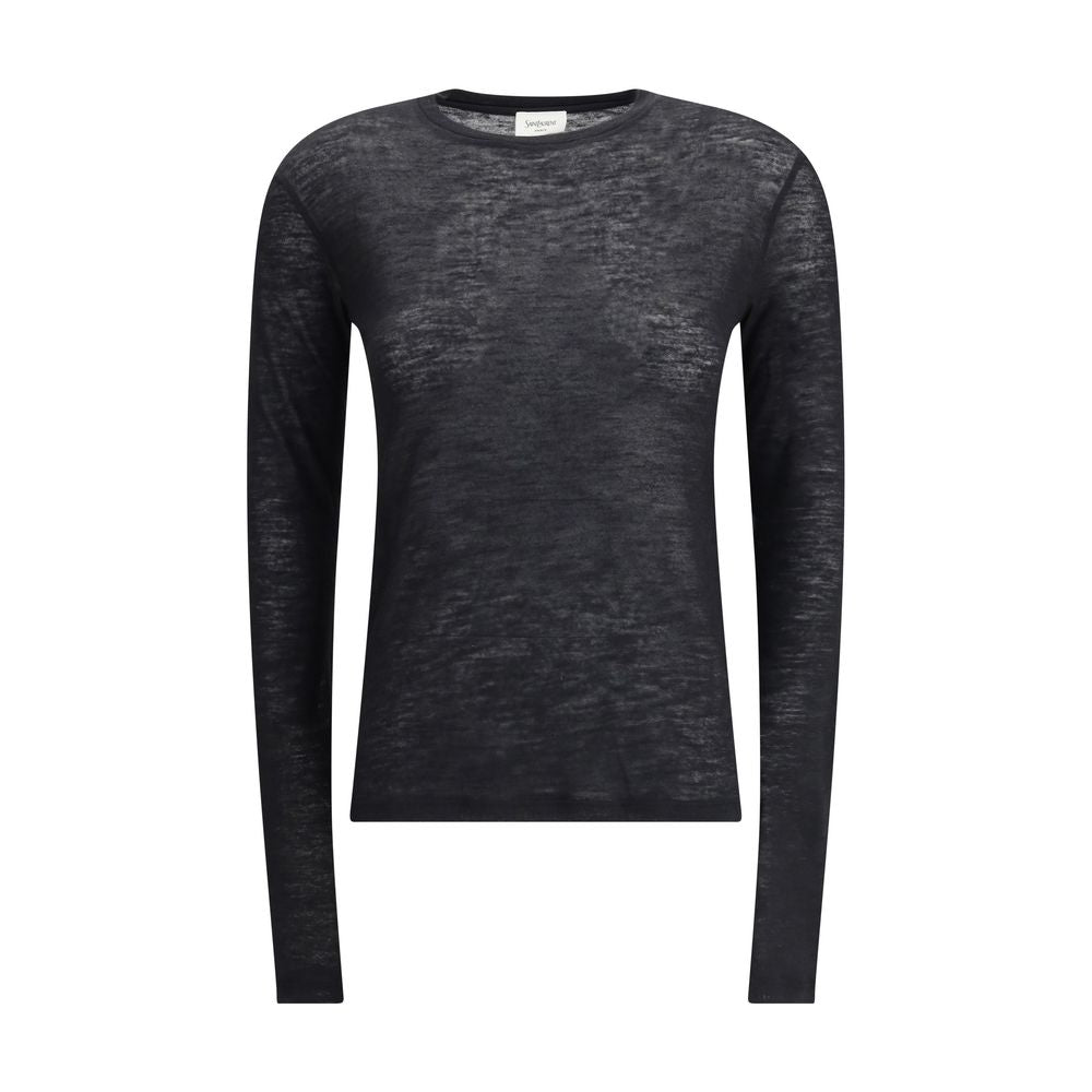 Black Cashmere Long Sleeve T-Shirt