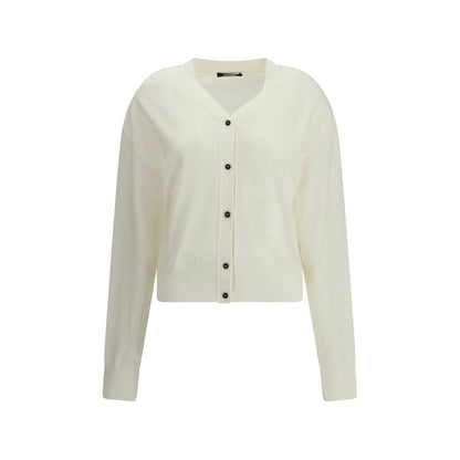 White Merino Wool Cardigan