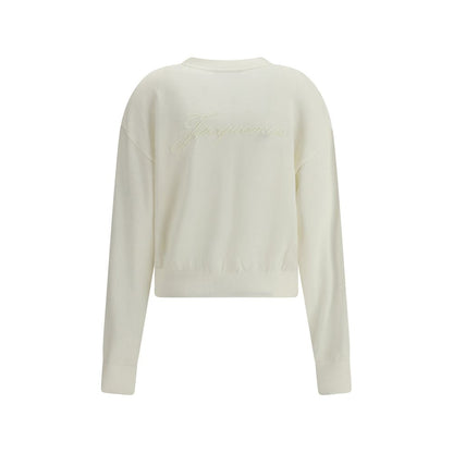 White Merino Wool Cardigan