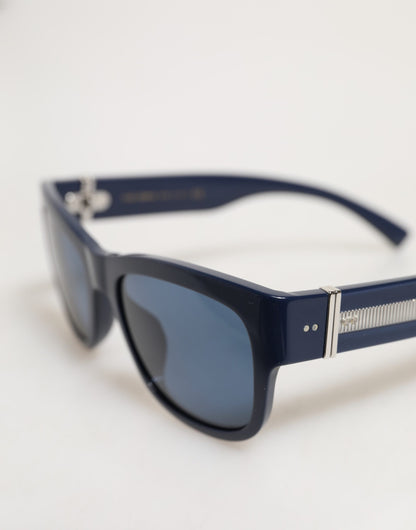 Blue Acetate Frame Polarized Lenses Sunglasses