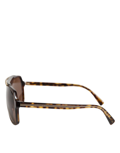 Dark Brown Tortoise Shell Pilot Frame Sunglasses