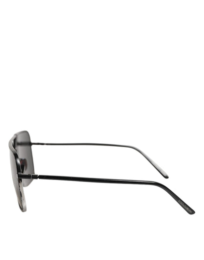 Black Metal Frame Square Lenses Shades Eyewear Sunglasses