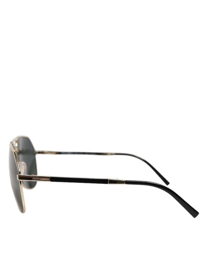 DG2106K Black Gold Plated Polarized MetalFrame Sunglasses