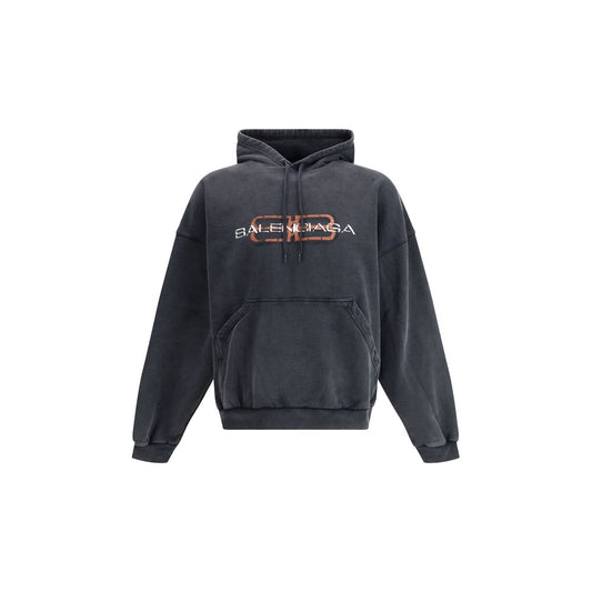Black Cotton Sweatshirt
