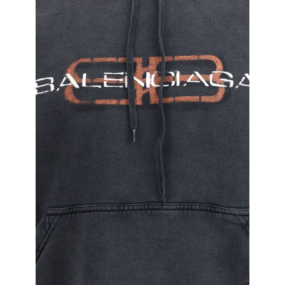 Black Cotton Sweatshirt
