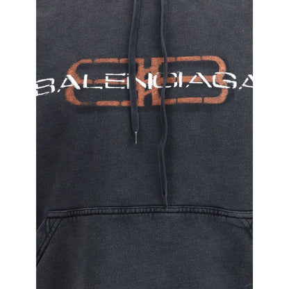 Black Cotton Sweatshirt