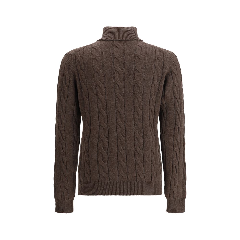 Brown Cashmere Turtleneck