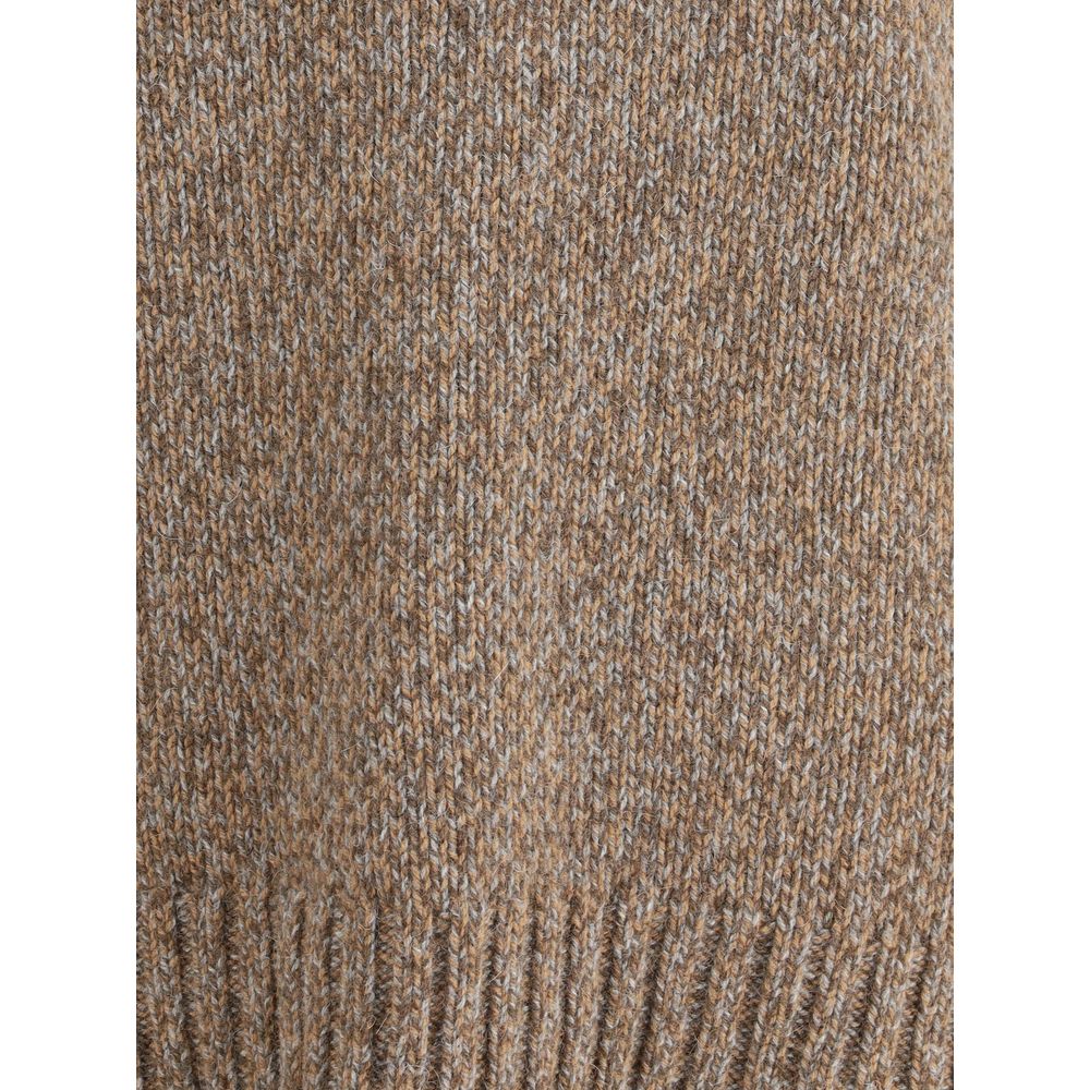 Brown Merino Wool Sweatshirt