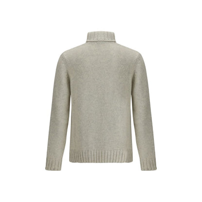 Gray Alpaca Vicugna Pacos Turtleneck