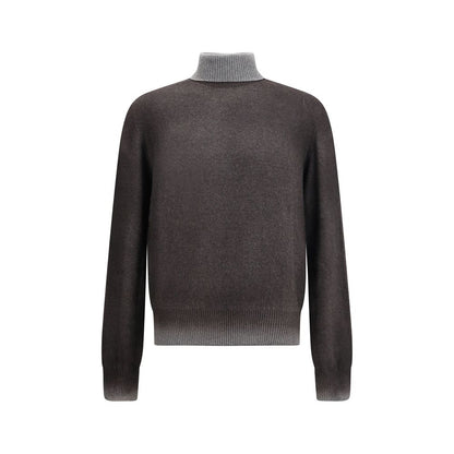 Gray Cashmere Turtleneck