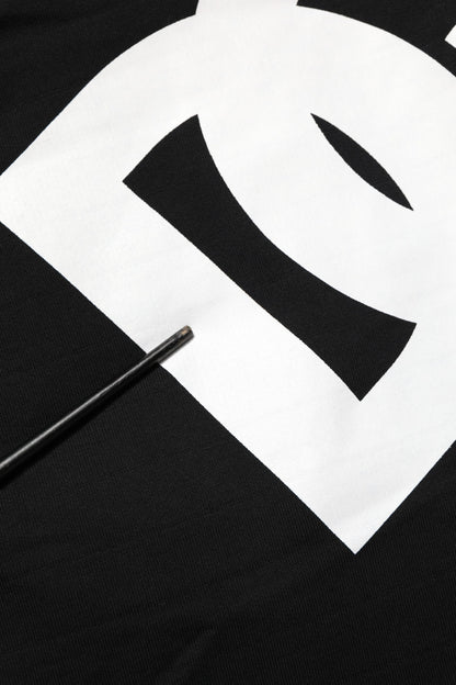 Black DG Logo Cotton Jogger Sweatpants Pants