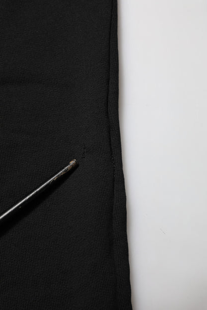 Black DG Logo Cotton Jogger Sweatpants Pants