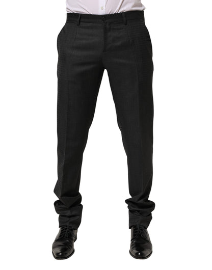 Black Wool Formal Dress Men Trouser Pants