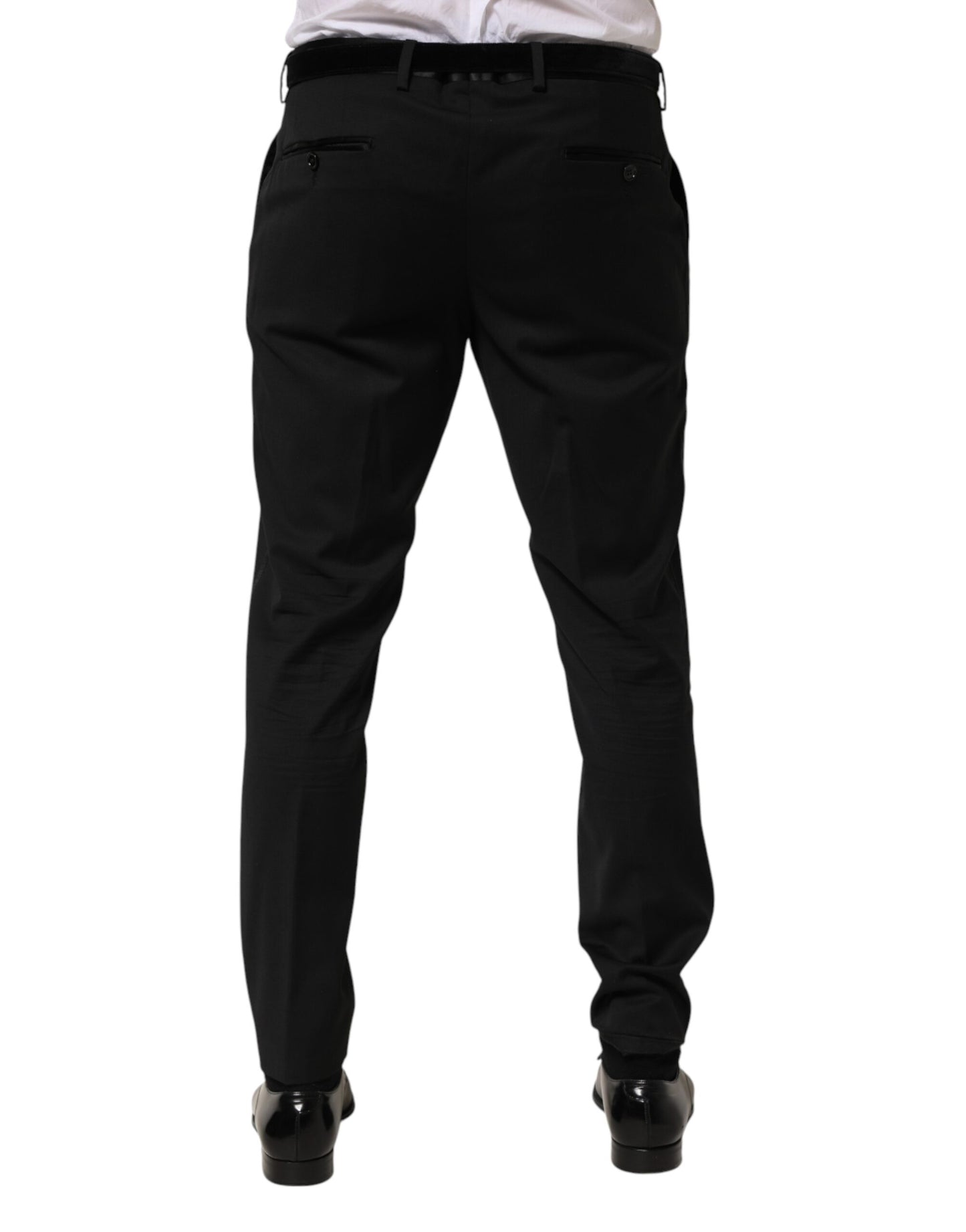 Black Wool Formal Dress Men Trouser Pants