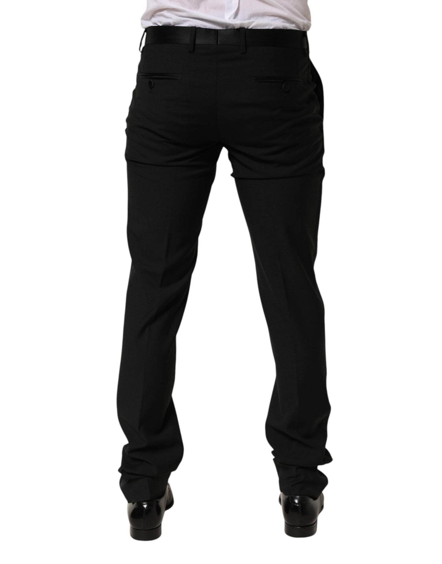 Black Wool Formal Dress Men Trouser Pants